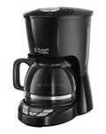 Textures Plus kaffemaskine - sort - Russell Hobbs